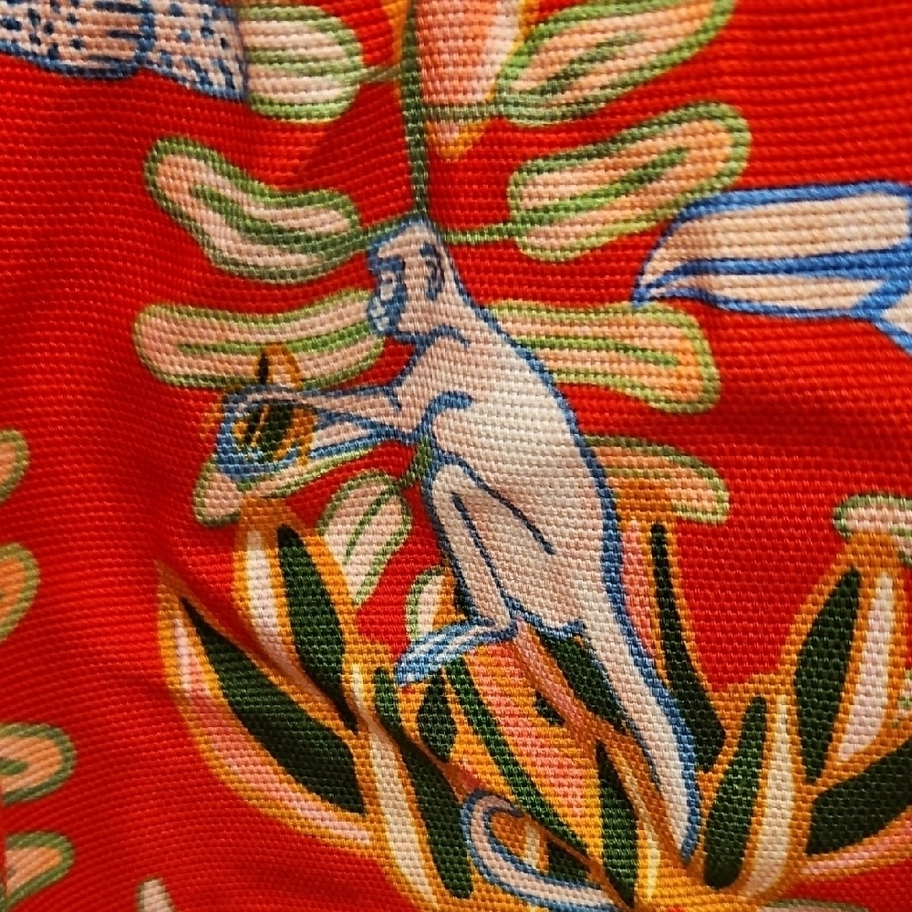 💕FARM RIO💕 Tropical Suingue Cuffed Red Shorts  ~ Small S NWT - Picture 4 of 10